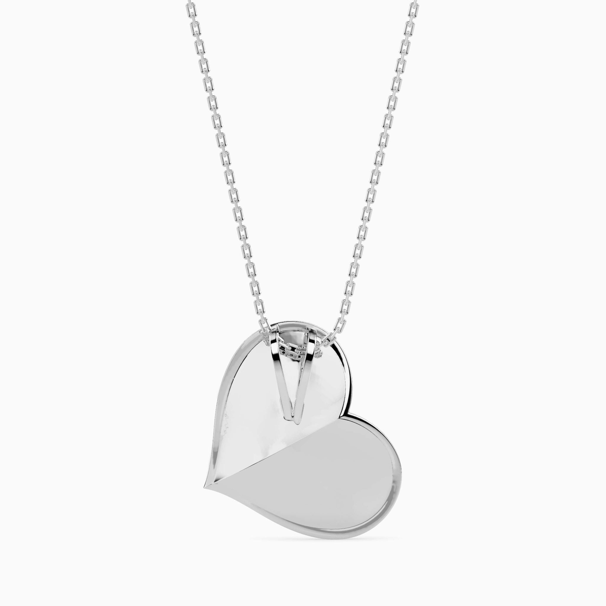 Jewelove™ Pendants Platinum Ruby Heart Pendant with Diamond for Women JL PT P 18045