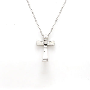 Jewelove™ Pendants Platinum Single Diamond Cross Pendant JL PT P 309