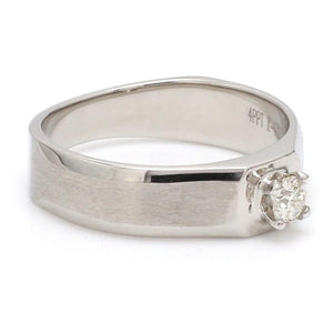 Jewelove™ Rings Platinum Solitaire Couple Rings JL PT 983