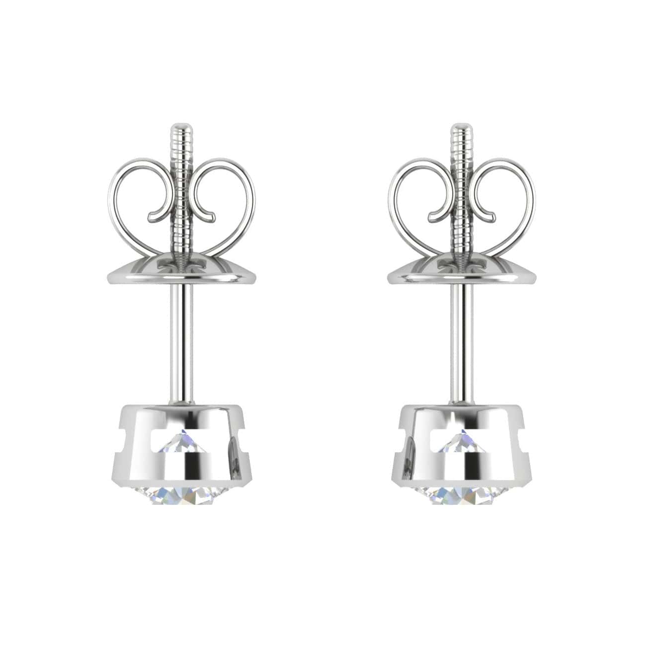 Jewelove™ Earrings VS J Platinum Solitaire Earrings JL PT E SE RD 100