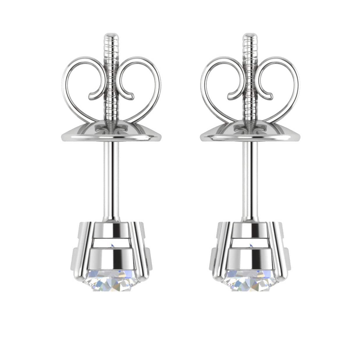 Jewelove™ Earrings VS J Platinum Solitaire Earrings JL PT E SE RD 102