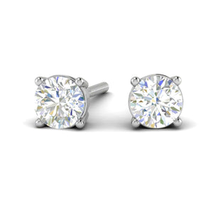 Jewelove™ Earrings VS J Platinum Solitaire Earrings JL PT E SE RD 102