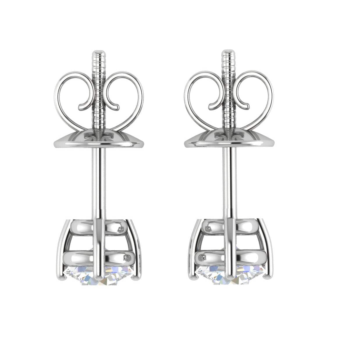 Jewelove™ Earrings VS J Platinum Solitaire Earrings JL PT E SE RD 104