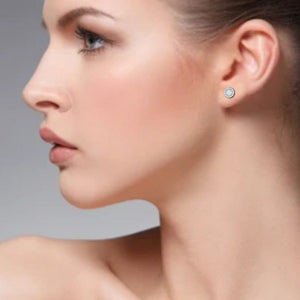 Jewelove™ Earrings VS J Platinum Solitaire Earrings JL PT E SE RD 106