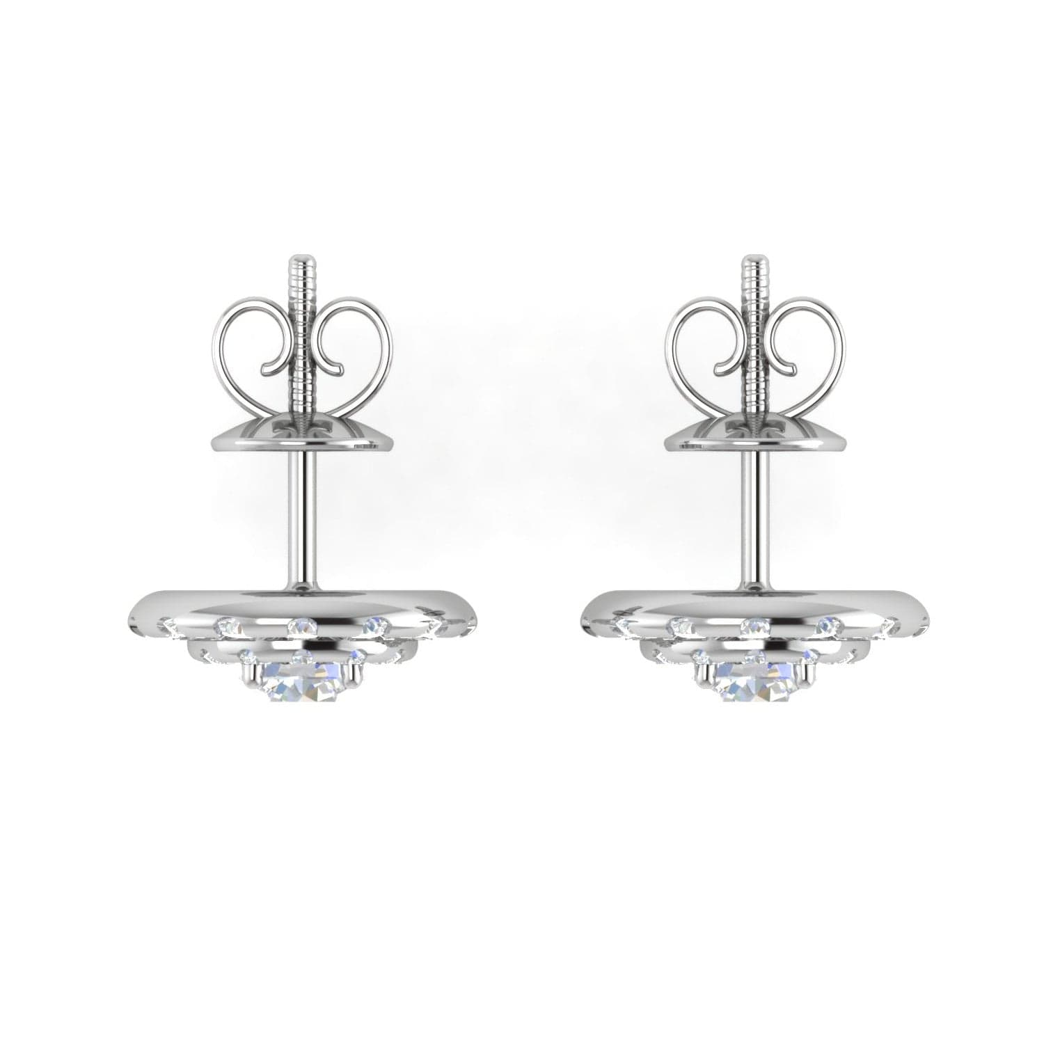 Jewelove™ Earrings VS J Platinum Solitaire Earrings JL PT E SE RD 106