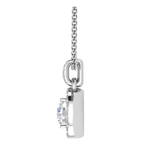 Jewelove™ Pendants Platinum Solitaire Pendant for Women JL PT P PF RD 113