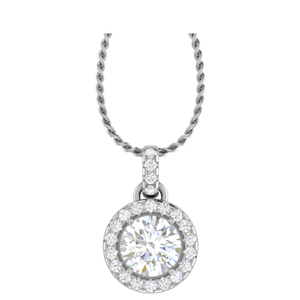 Jewelove™ Pendants Platinum Solitaire Pendant for Women JL PT P PF RD 113