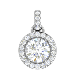 Jewelove™ Pendants Platinum Solitaire Pendant for Women JL PT P PF RD 113