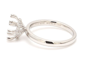 Jewelove™ Rings Platinum Solitaire Semi-Mounting Ring for Women