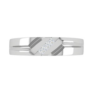 Jewelove™ Rings Platinum Unisex Ring with Diamonds JL PT MB PR 136