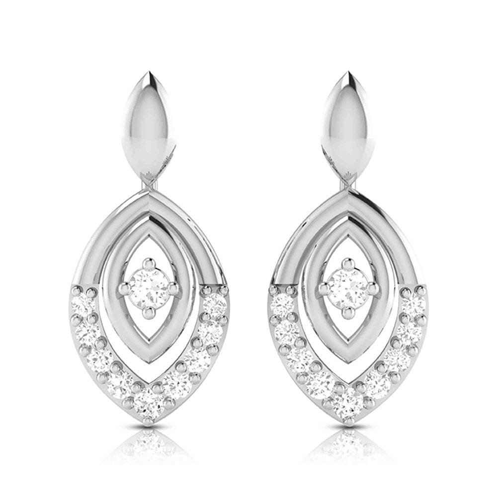 Jewelove™ Pendants & Earrings Platinum with Diamond Pendant Set for Women JL PT P 2433