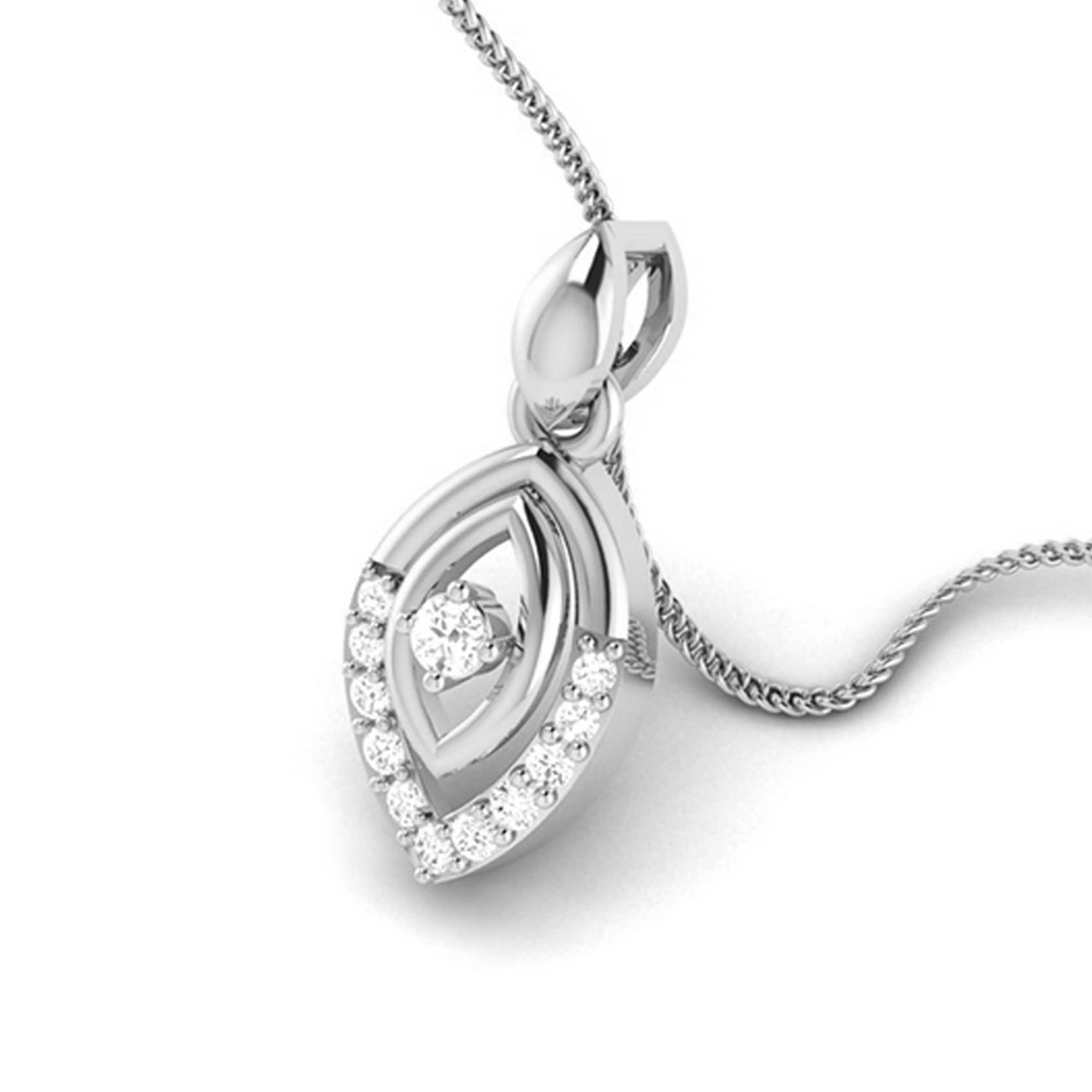 Jewelove™ Pendants & Earrings Platinum with Diamond Pendant Set for Women JL PT P 2433