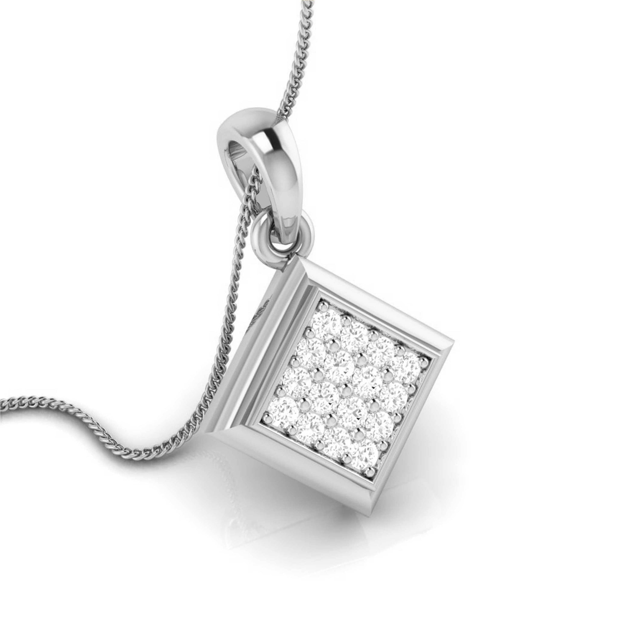 Jewelove™ Pendants & Earrings Platinum with Diamond Pendant Set for Women JL PT P 2434