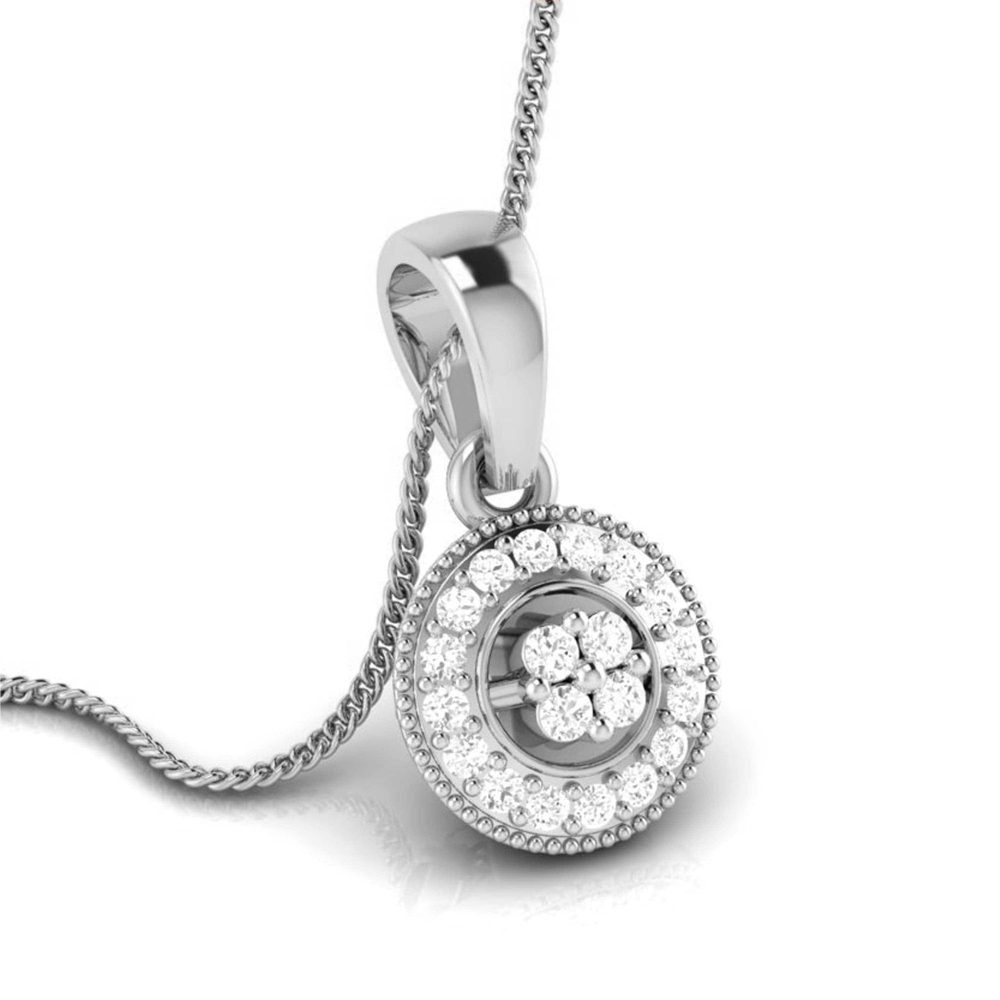 Jewelove™ Pendants & Earrings Platinum with Diamond Pendant Set for Women JL PT P 2436