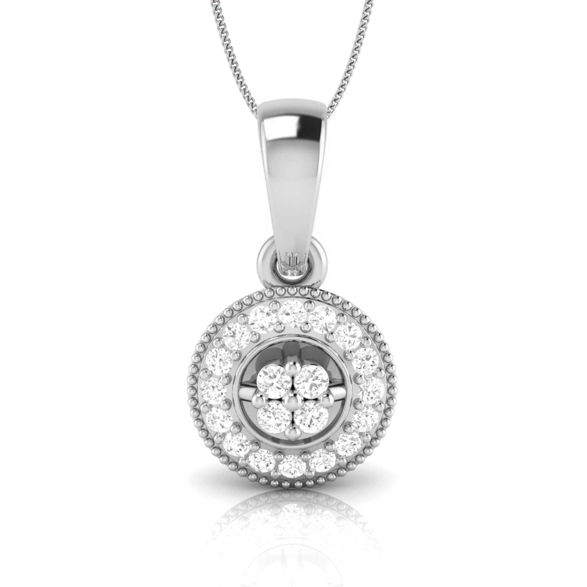 Jewelove™ Pendants & Earrings Pendant only Platinum with Diamond Pendant Set for Women JL PT P 2436