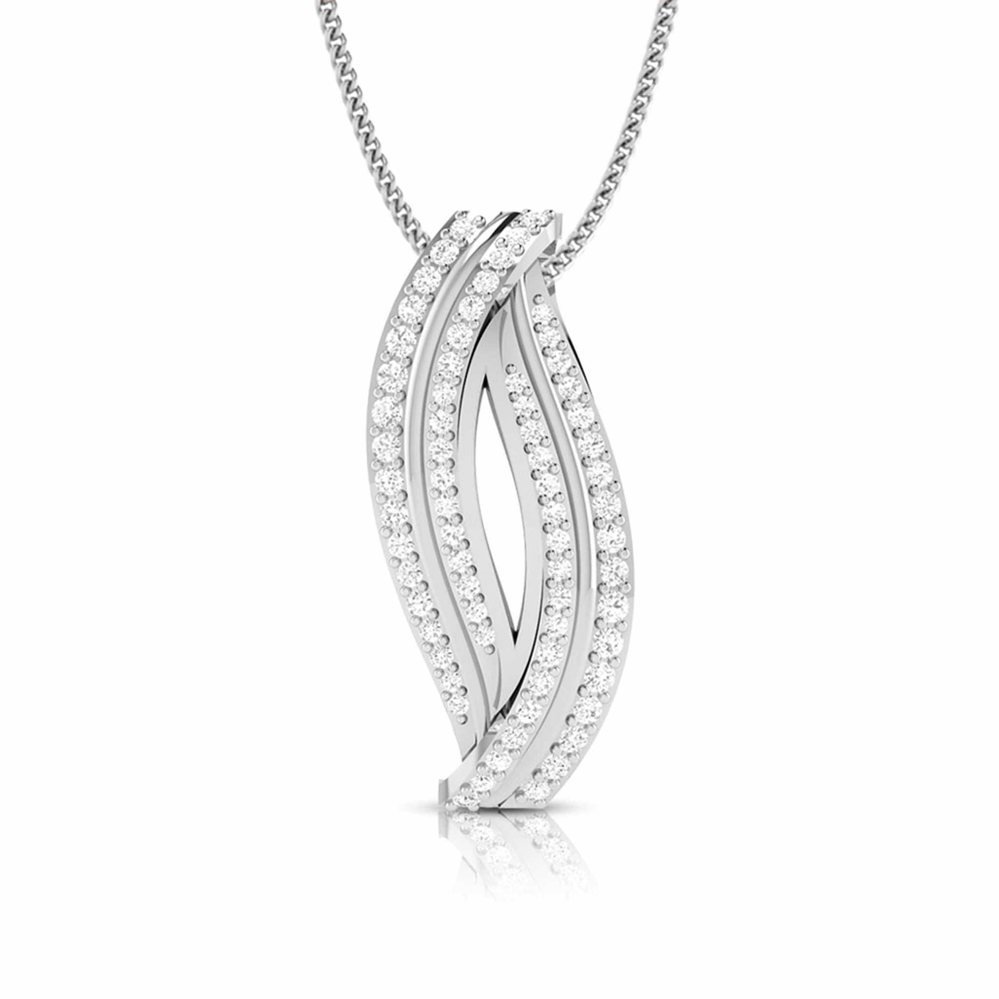 Jewelove™ Pendants & Earrings Pendant only Platinum with Diamond Pendant Set for Women JL PT P 2438