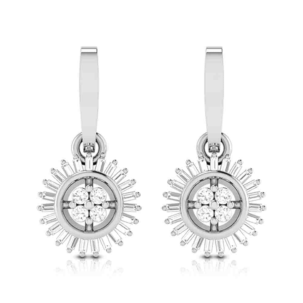 Jewelove™ Pendants & Earrings Earrings only Platinum with Diamond Pendant Set for Women JL PT P 2442