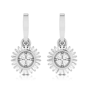 Jewelove™ Pendants & Earrings Earrings only Platinum with Diamond Pendant Set for Women JL PT P 2442