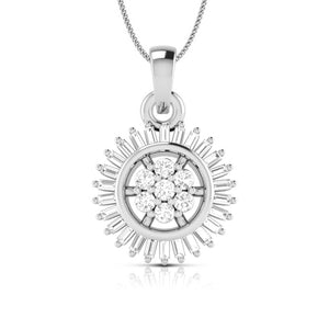 Jewelove™ Pendants & Earrings Pendant only Platinum with Diamond Pendant Set for Women JL PT P 2442