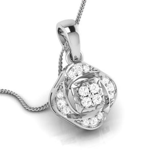 Jewelove™ Pendants & Earrings Platinum with Diamond Pendant Set for Women JL PT P 2443