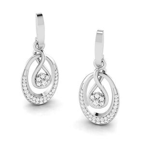 Jewelove™ Pendants & Earrings Platinum with Diamond Pendant Set for Women JL PT P 2444