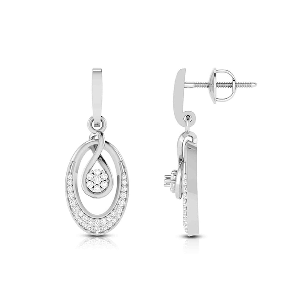 Jewelove™ Pendants & Earrings Platinum with Diamond Pendant Set for Women JL PT P 2444