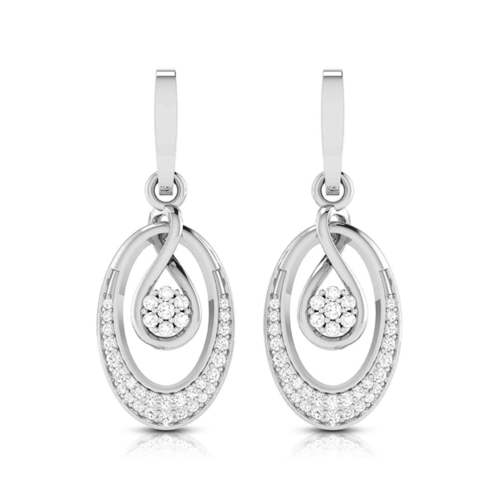 Jewelove™ Pendants & Earrings Earrings only Platinum with Diamond Pendant Set for Women JL PT P 2444