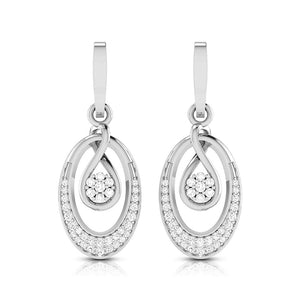 Jewelove™ Pendants & Earrings Earrings only Platinum with Diamond Pendant Set for Women JL PT P 2444