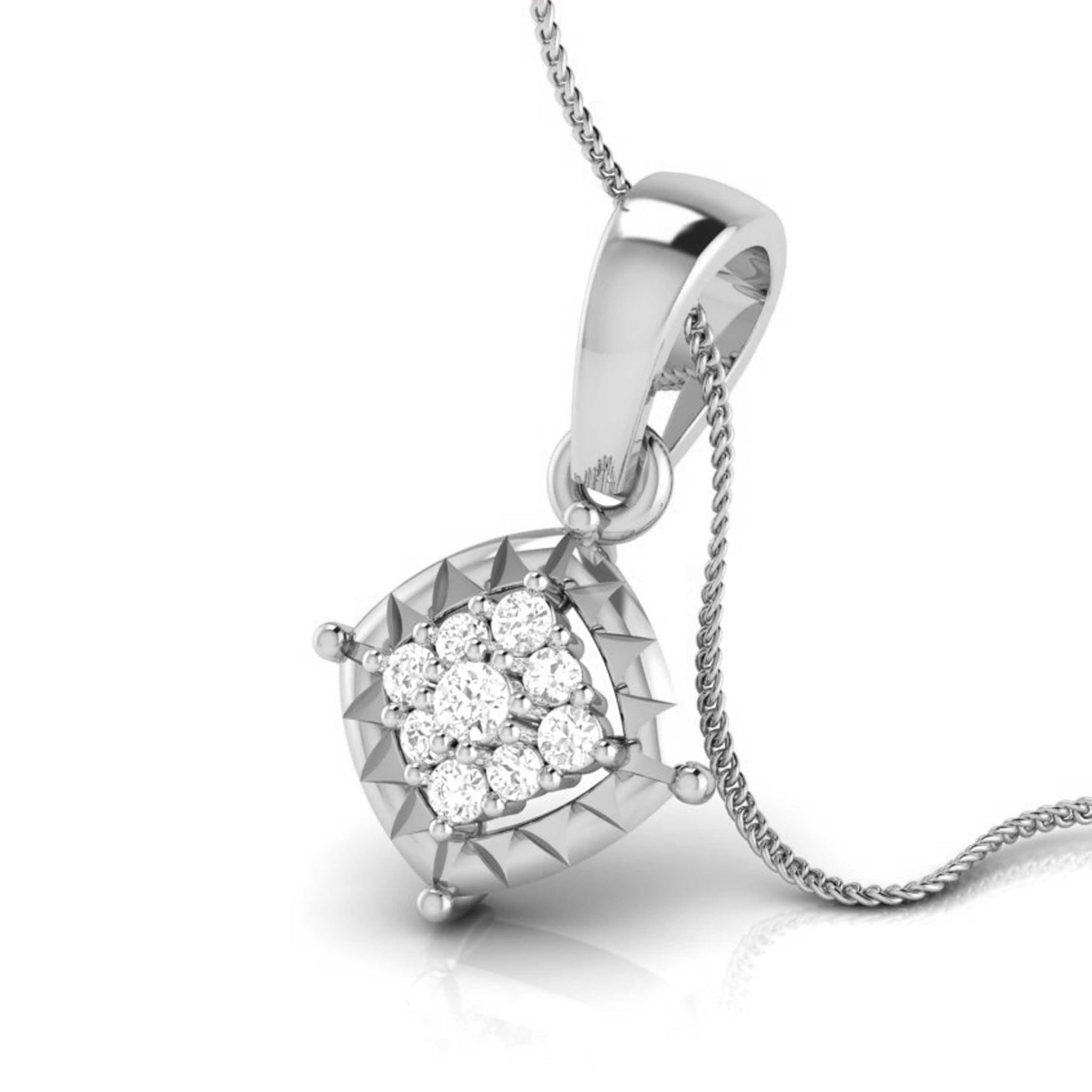 Jewelove™ Pendants & Earrings Platinum with Diamond Pendant Set for Women JL PT P 2445