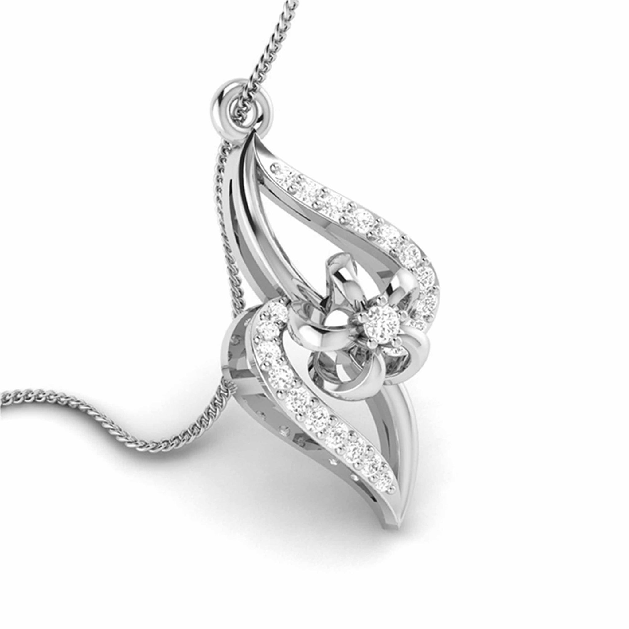 Jewelove™ Pendants & Earrings Platinum with Diamond Pendant Set for Women JL PT P 2446