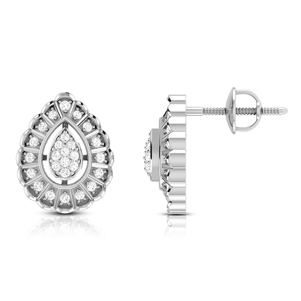 Jewelove™ Pendants & Earrings Platinum with Diamond Pendant Set for Women JL PT P 2448