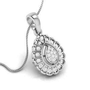 Jewelove™ Pendants & Earrings Platinum with Diamond Pendant Set for Women JL PT P 2448