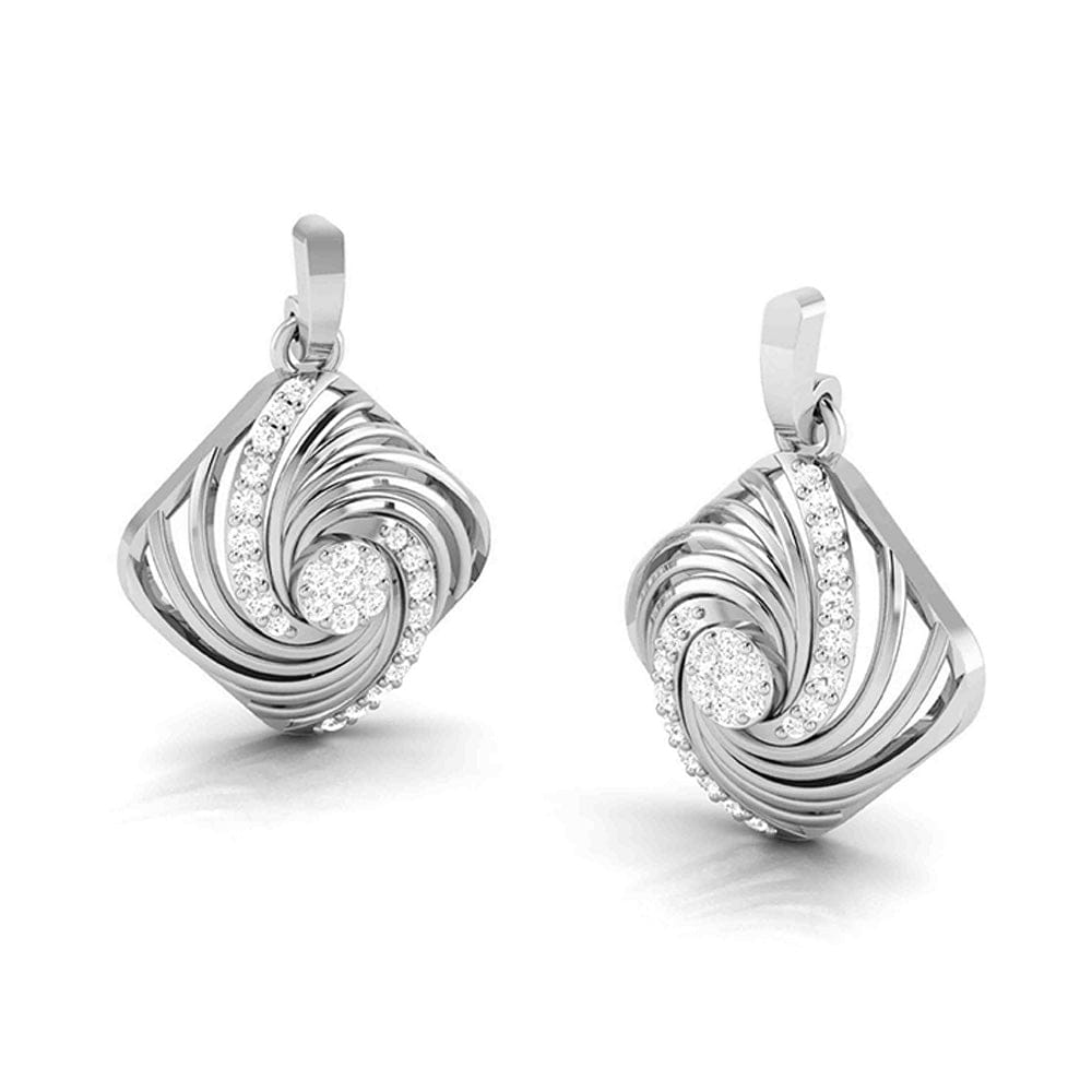 Jewelove™ Pendants & Earrings Platinum with Diamond Pendant Set for Women JL PT P 2453