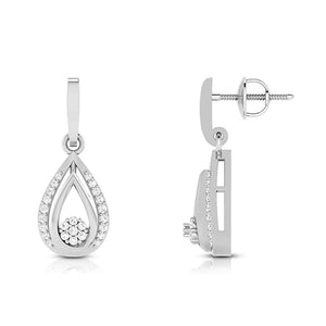 Jewelove™ Pendants & Earrings Platinum with Diamond Pendant Set for Women JL PT P 2454