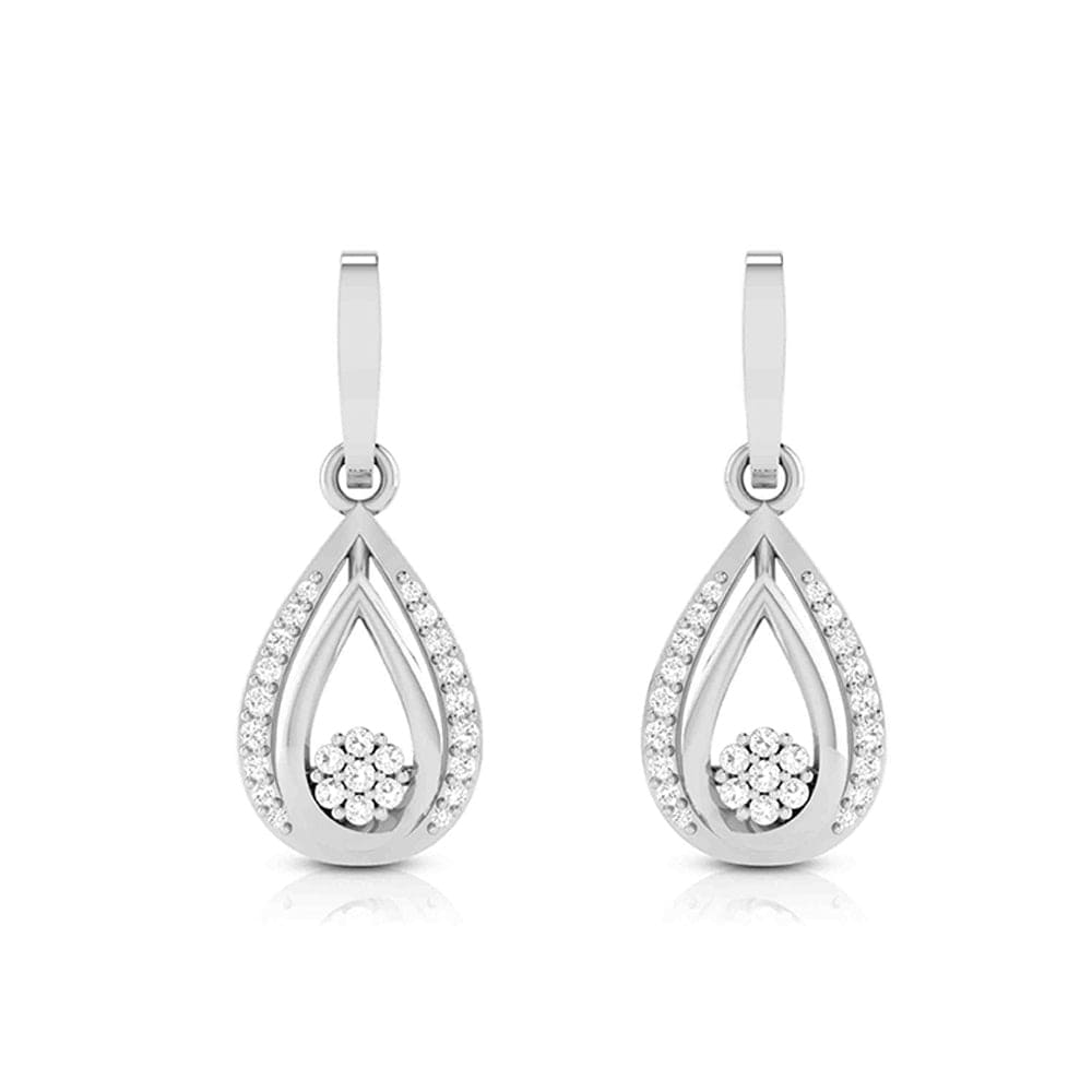 Jewelove™ Pendants & Earrings Earrings only Platinum with Diamond Pendant Set for Women JL PT P 2454