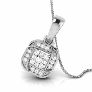 Jewelove™ Pendants & Earrings Platinum with Diamond Pendant Set for Women JL PT P 2455