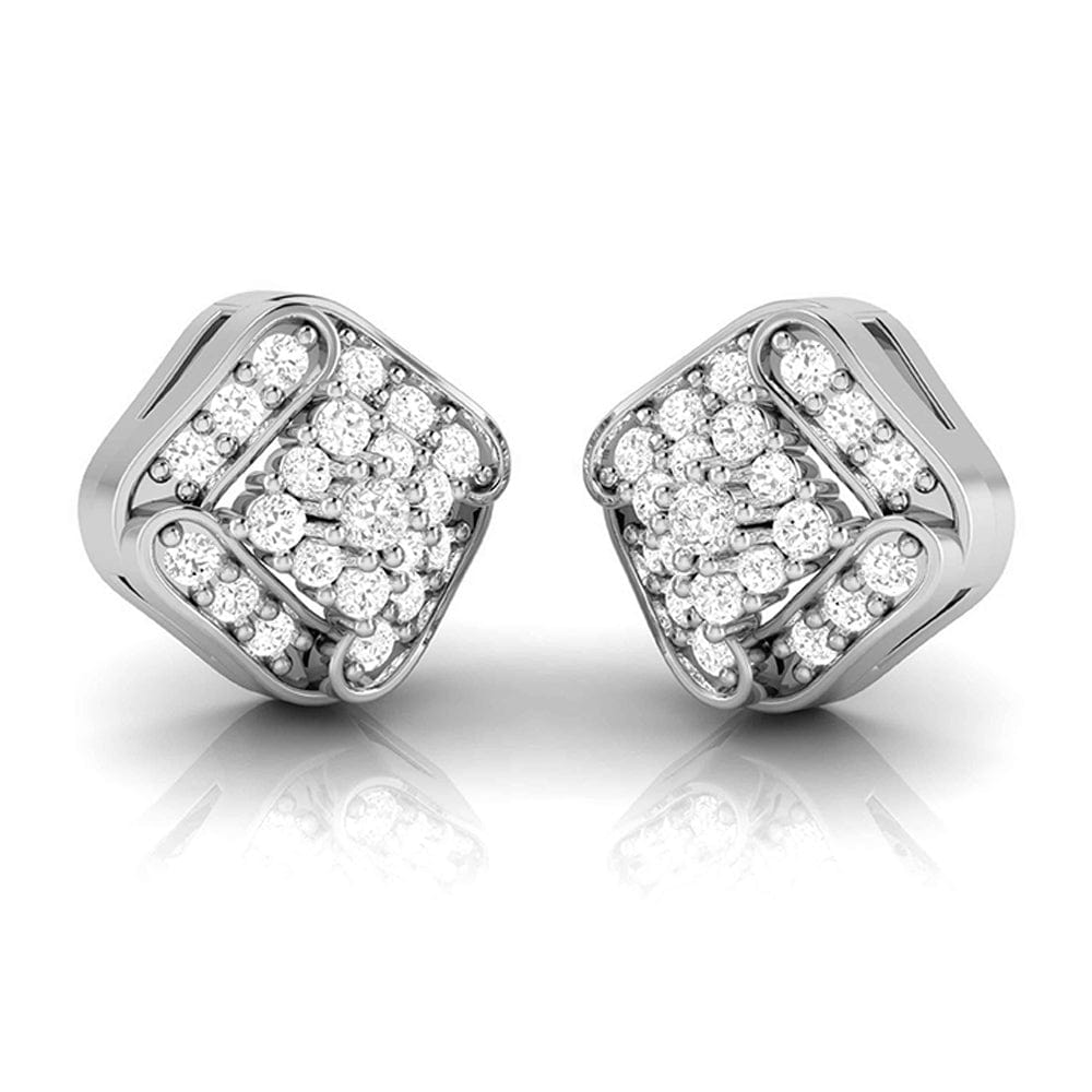 Jewelove™ Pendants & Earrings Platinum with Diamond Pendant Set for Women JL PT P 2456