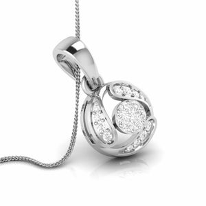 Jewelove™ Pendants & Earrings Platinum with Diamond Pendant Set for Women JL PT P 2457