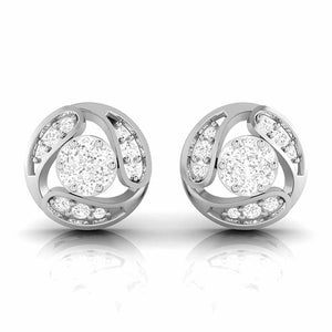 Jewelove™ Pendants & Earrings Earrings only Platinum with Diamond Pendant Set for Women JL PT P 2457