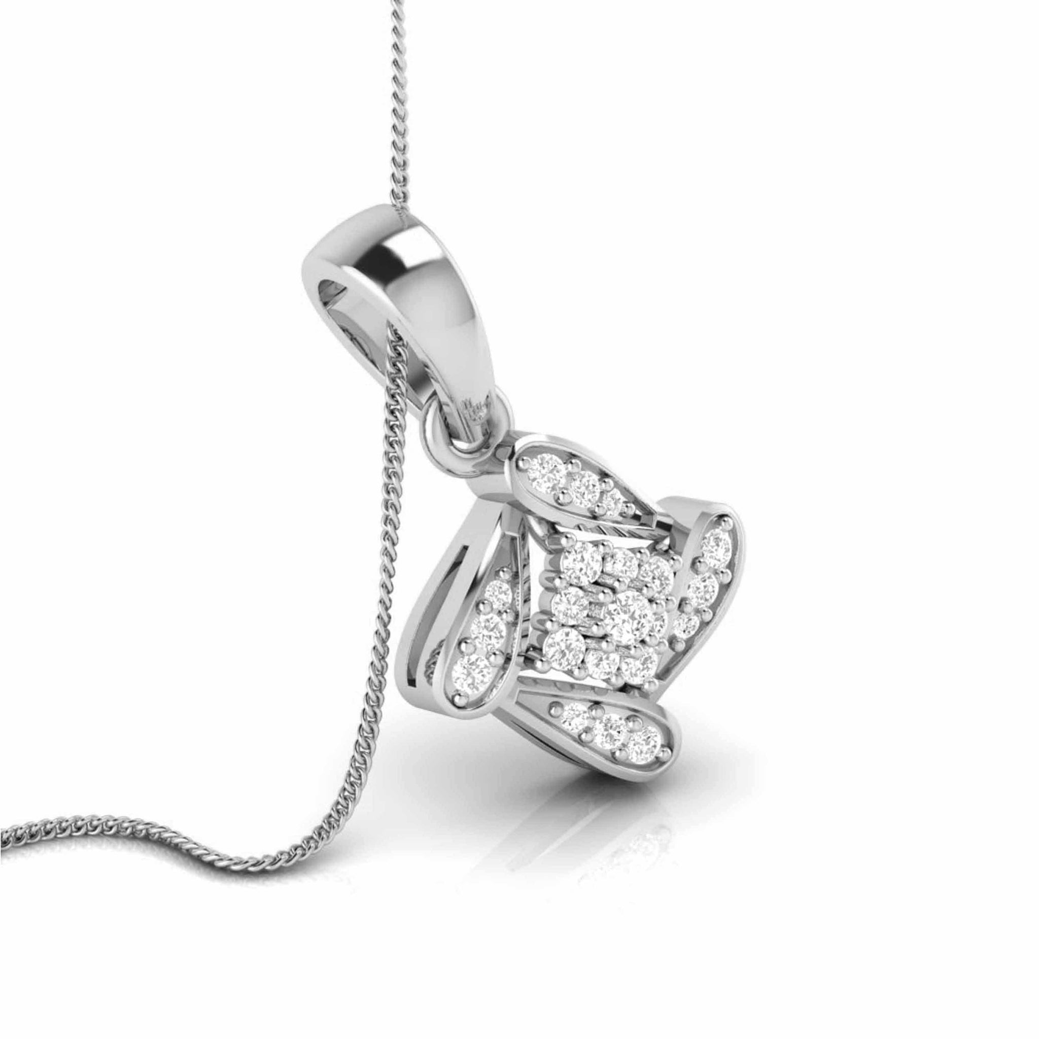 Jewelove™ Pendants & Earrings Platinum with Diamond Pendant Set for Women JL PT P 2458