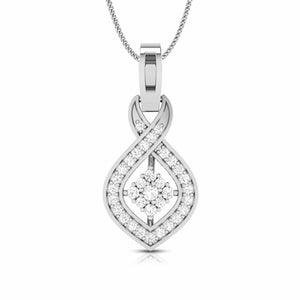 Jewelove™ Pendants & Earrings Pendant only Platinum with Diamond Pendant Set for Women JL PT P 2460