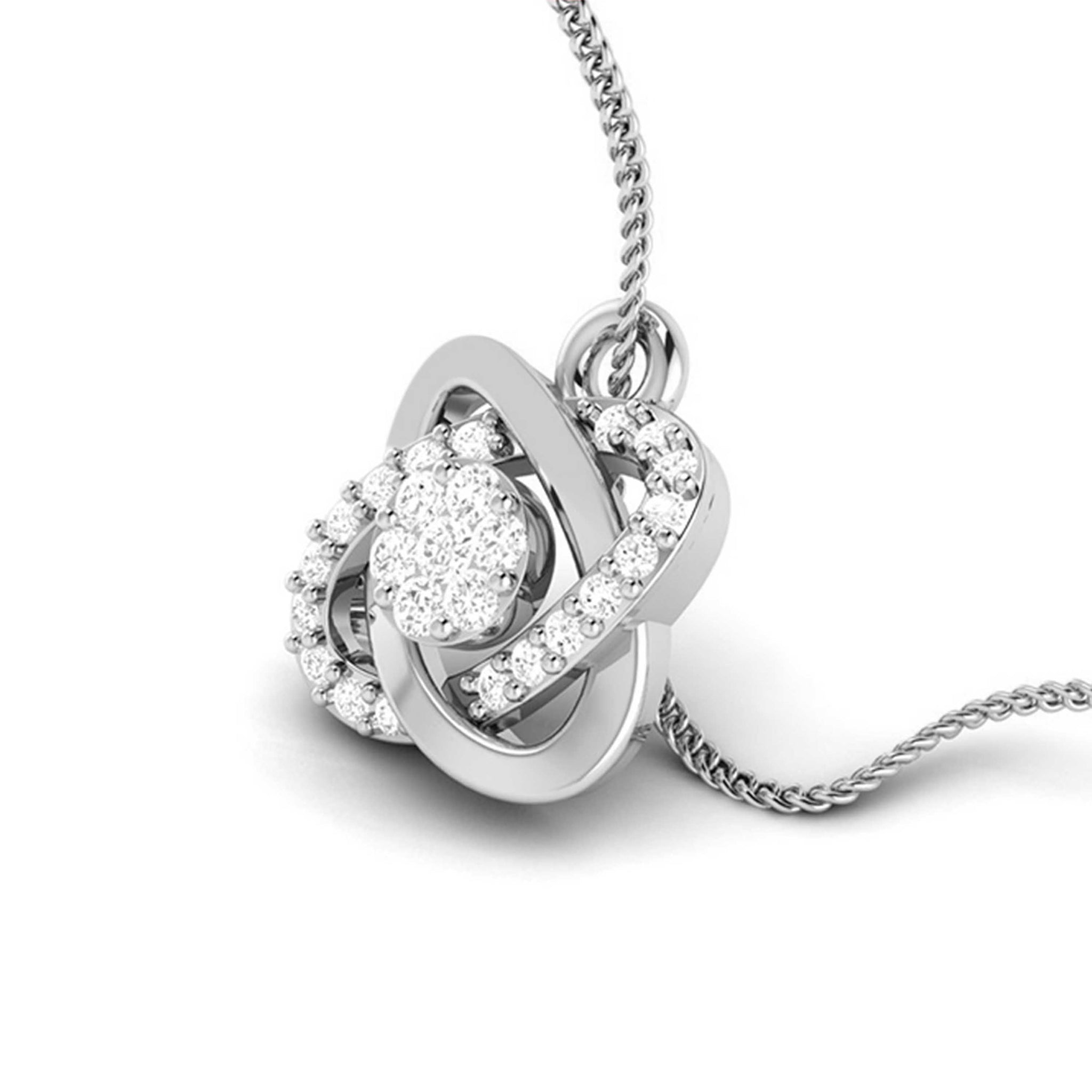 Jewelove™ Pendants & Earrings Platinum with Diamond Pendant Set for Women JL PT P 2461