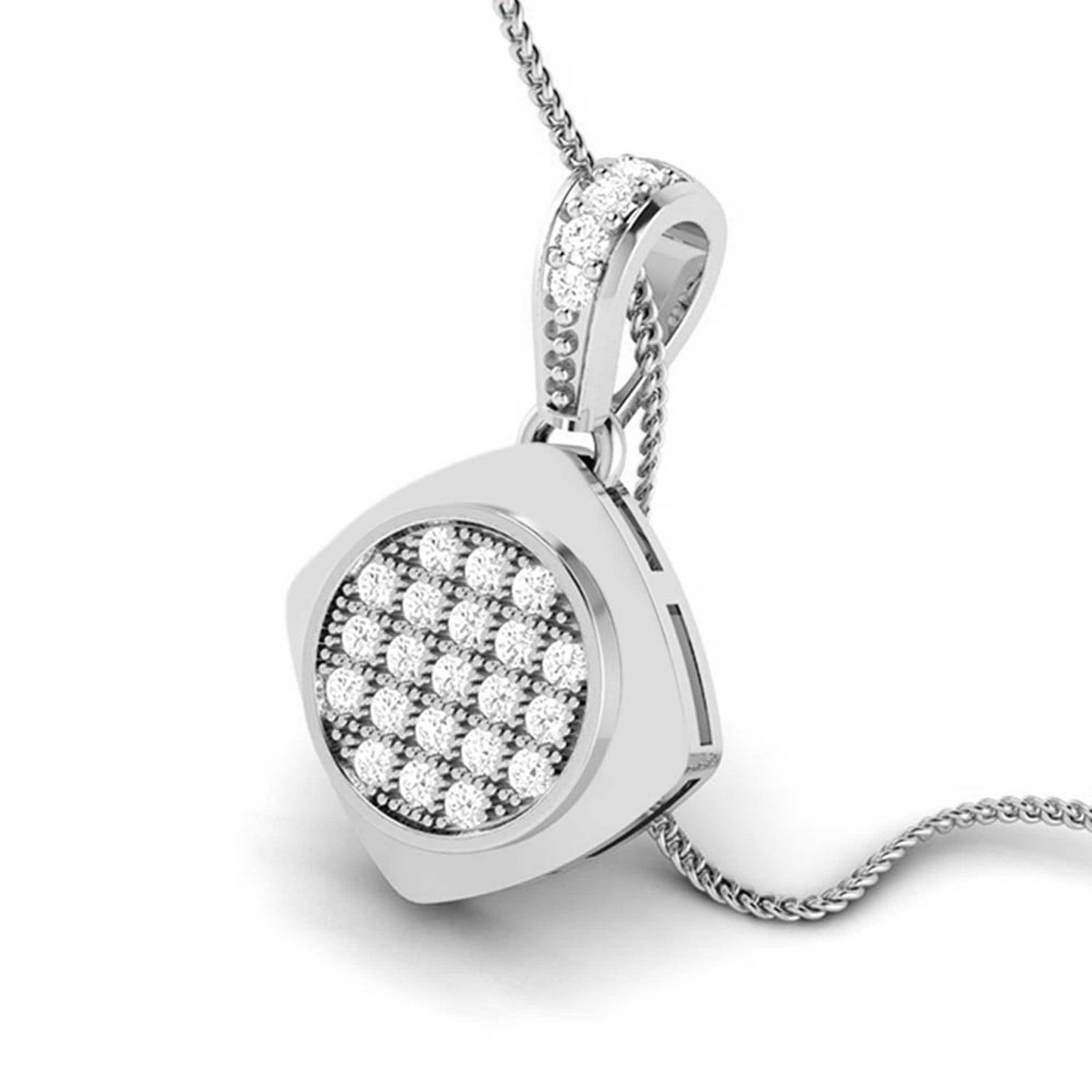 Jewelove™ Pendants & Earrings Platinum with Diamond Pendant Set for Women JL PT P 2463