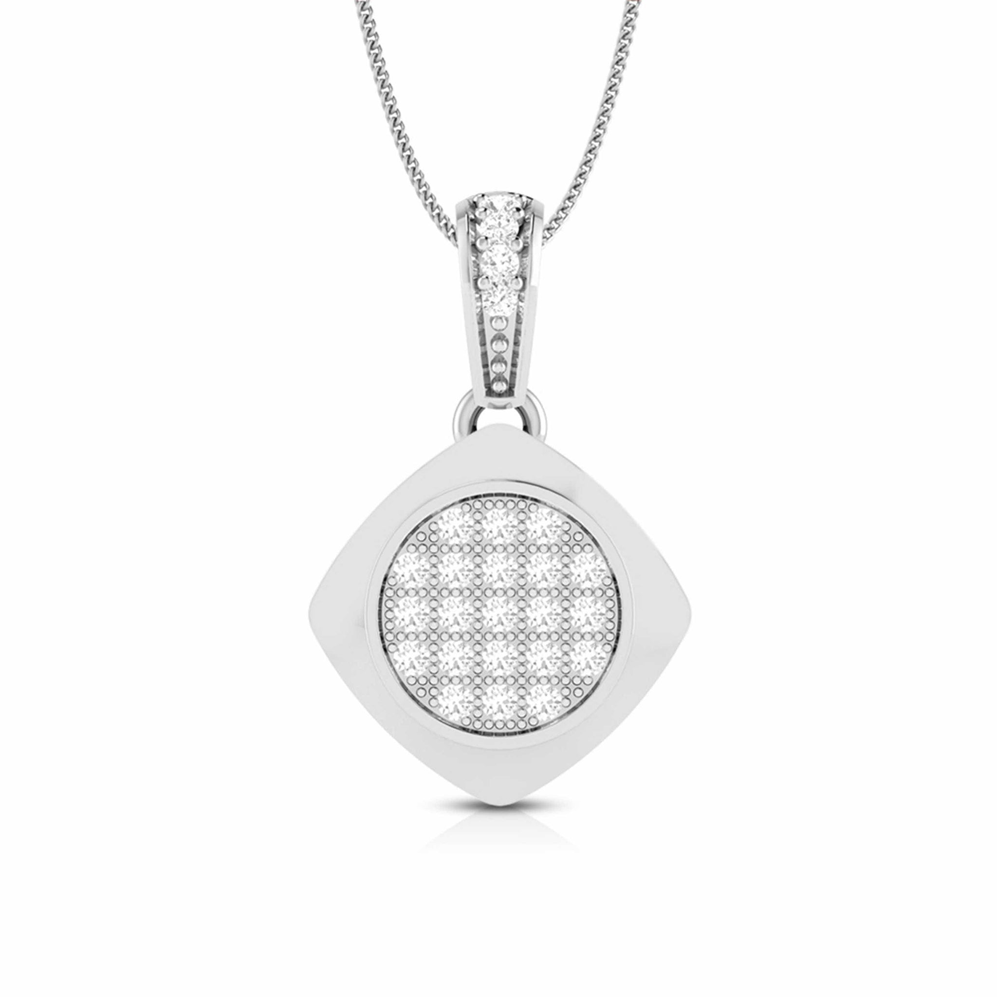 Jewelove™ Pendants & Earrings Pendant only Platinum with Diamond Pendant Set for Women JL PT P 2463