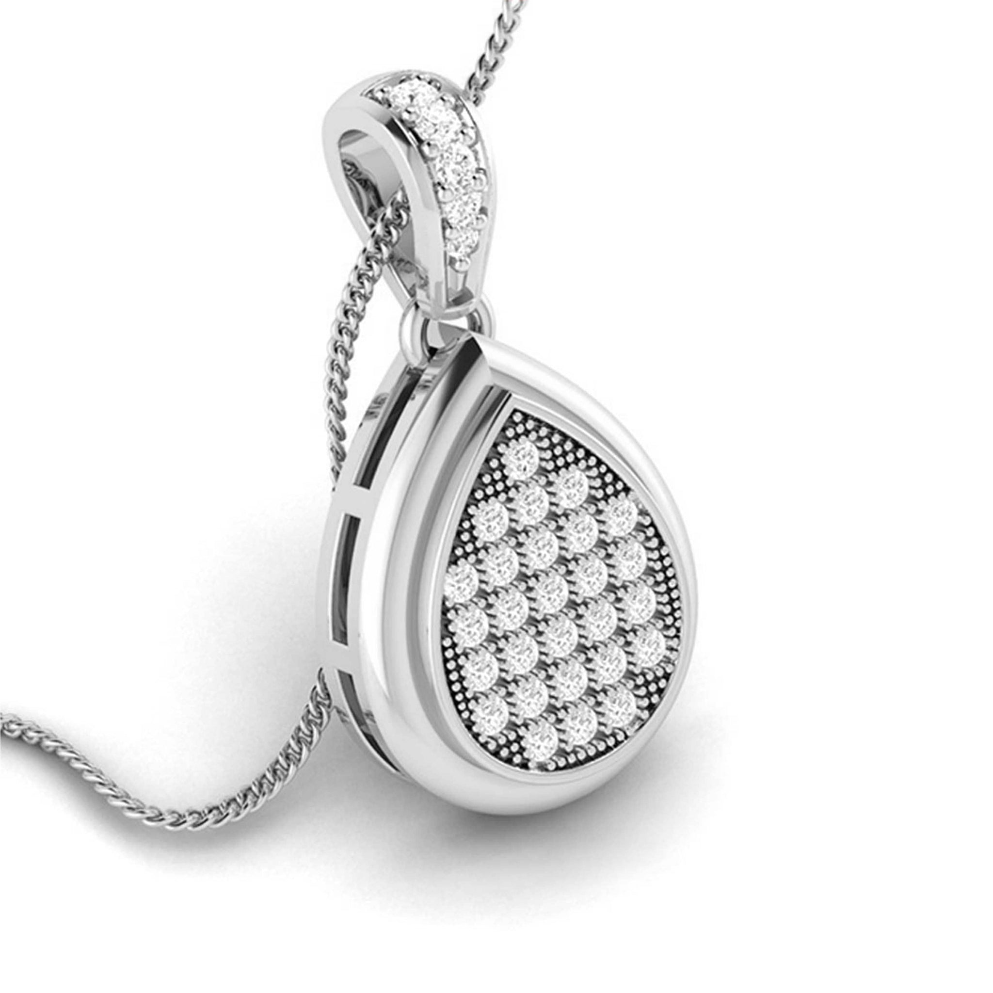 Jewelove™ Pendants & Earrings Platinum with Diamond Pendant Set for Women JL PT P 2492