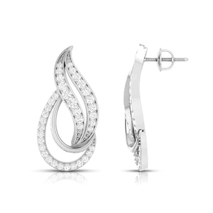 Jewelove™ Pendants & Earrings Platinum with Diamond Pendant Set for Women JL PT P NL 8504