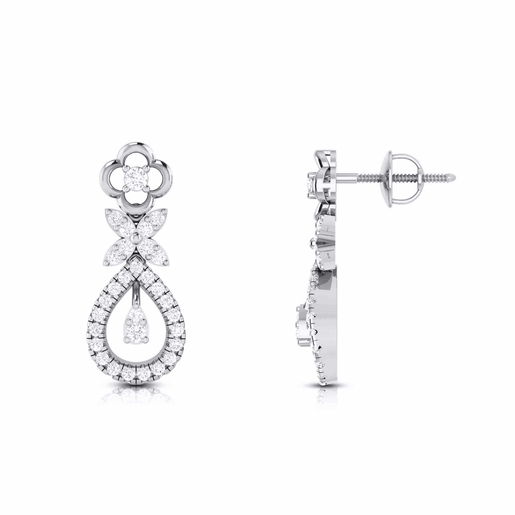 Jewelove™ Pendants & Earrings Platinum with Diamond Pendant Set JL PT P 2