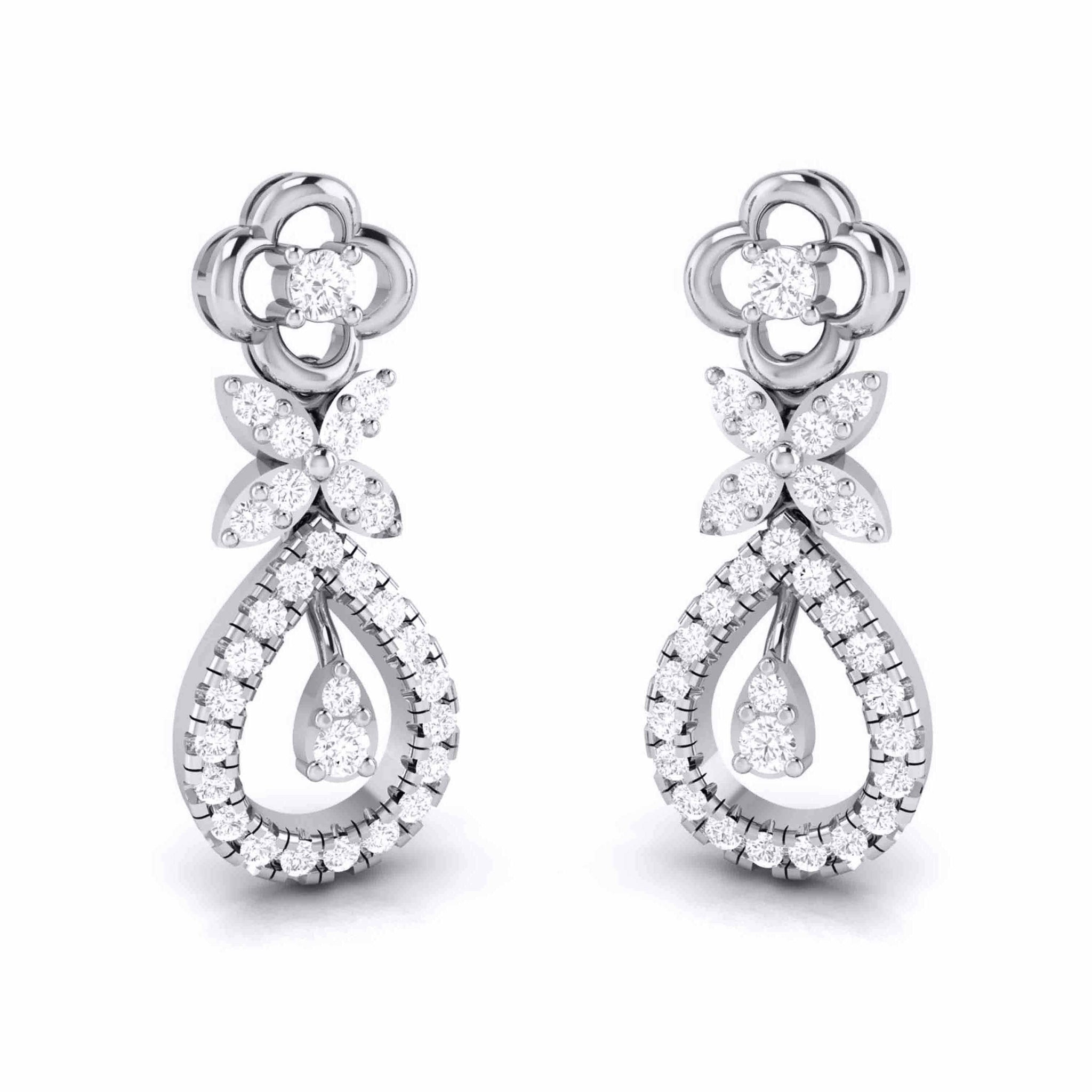 Jewelove™ Pendants & Earrings Platinum with Diamond Pendant Set JL PT P 2