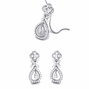 Jewelove™ Pendants & Earrings Pendant Set Platinum with Diamond Pendant Set JL PT P 2