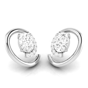 Jewelove™ Pendants & Earrings Platinum with Diamond Solitaire Pendant Set for Women JL PT PE 82A